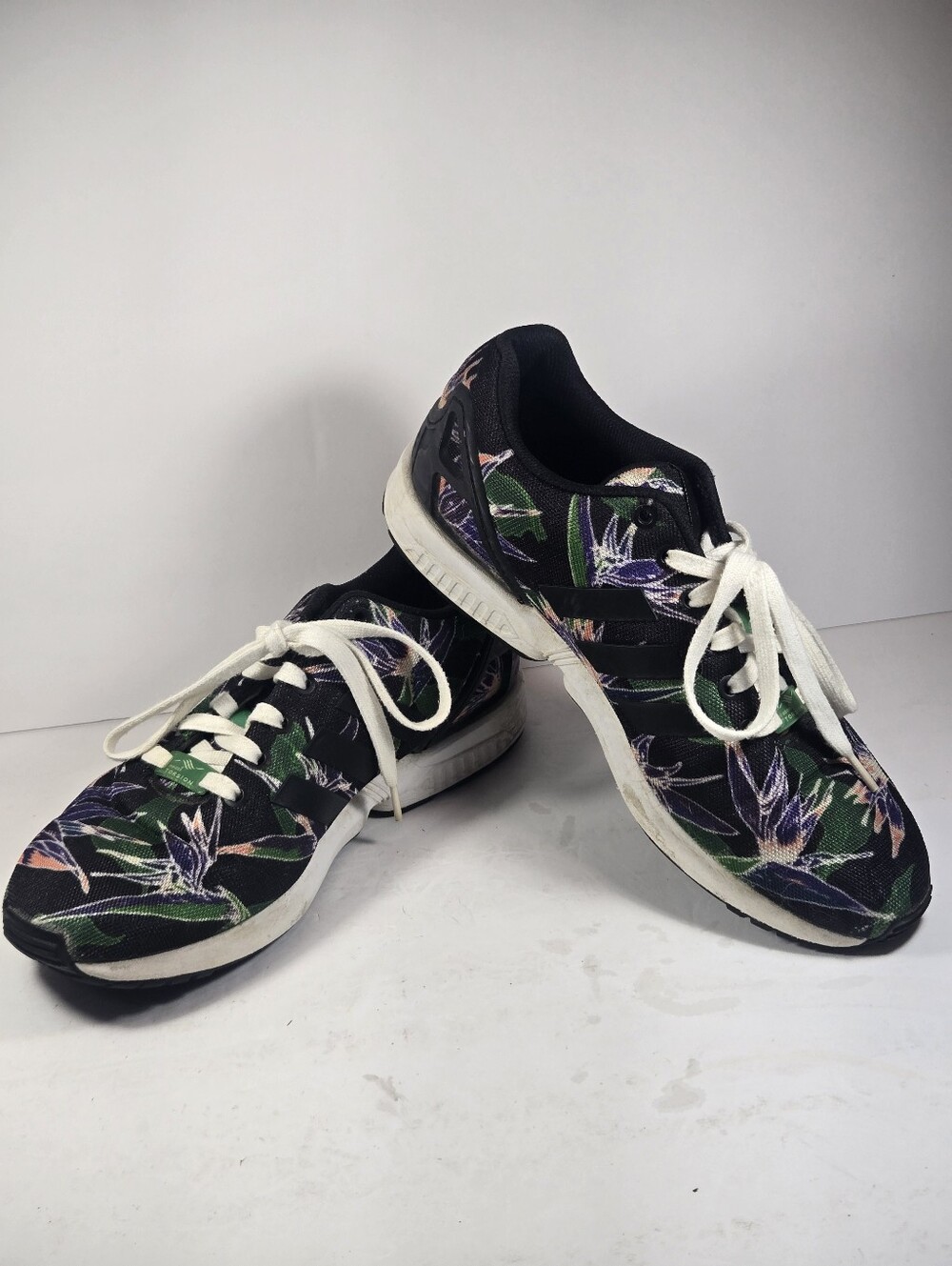 Adidas Torsion Zx Flux Hawaiian Floral Sneakers Mens Size 9.5 Mesh Upper Aloha